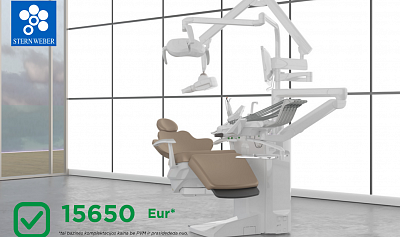 Stern Weber S380TRC odontologinė įranga - šiuolaikiška, modernu ir viskas viename